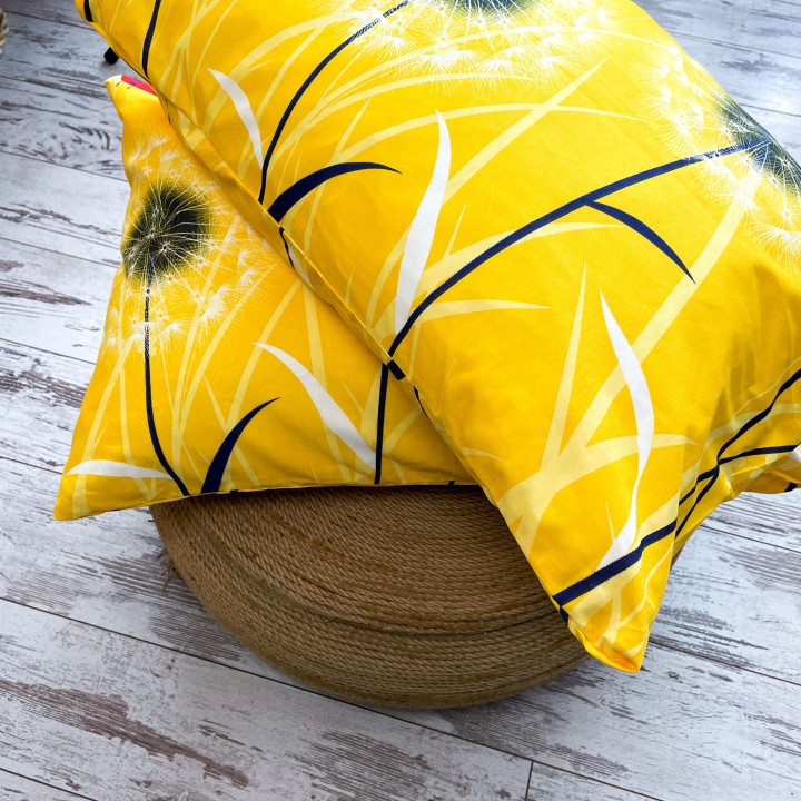 Комплект постельного белья "Желтые одуваны" поликоттон